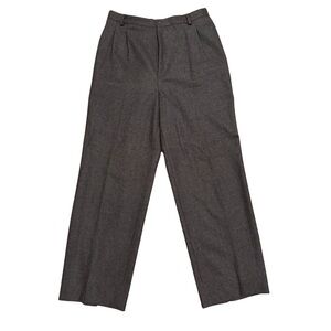 Gaston Jaunet Gray Wide-Leg Wool Trousers
